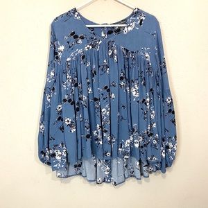 Chelsea & Theodore Floral Long Sleeve Boho Top